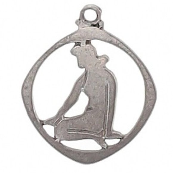 VIRGO Pewter pendant laser cut NEW - Picture 1 of 3